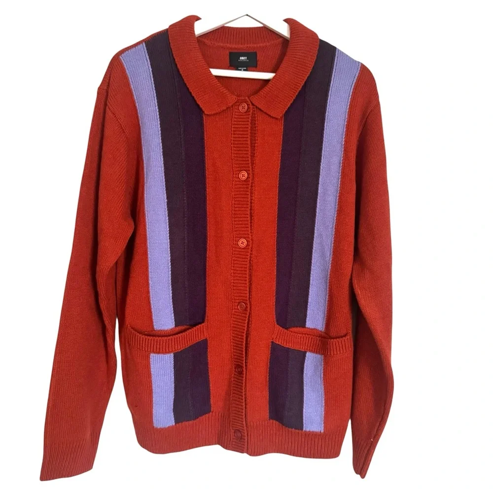 Obey Wool Grandpa Polo Cardigan
